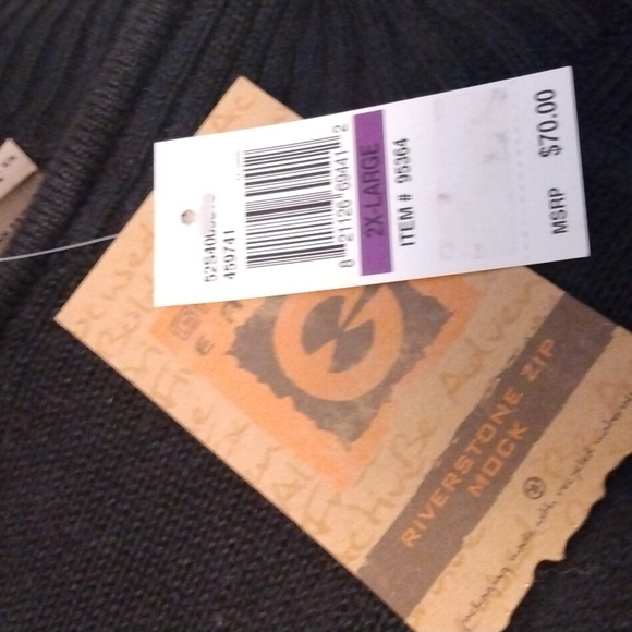 Men's G H BASS EARTH RIVER STONE ZIP MOCK - Picture 7 of 7